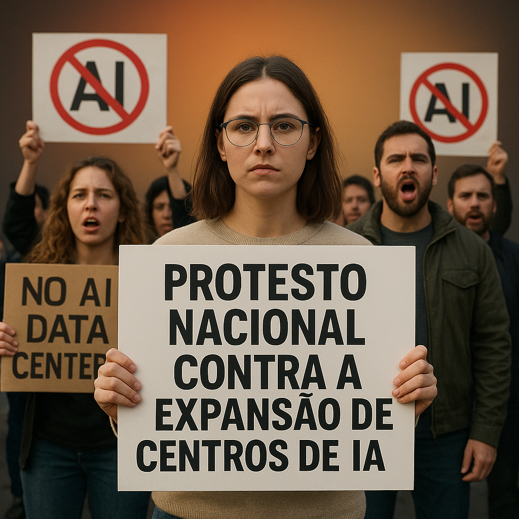 [Análise] Protesto Nacional Contra a Expansão de Centros de Dados de IA – Entenda a Mobilização dos Conservadores dos EUA